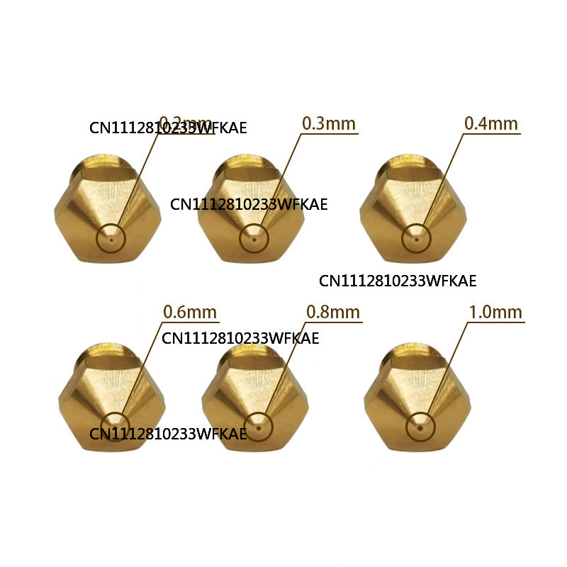 5pcs MK10 M6 Extruder Nozzle 1 - Printer Nozzle 评论和价格