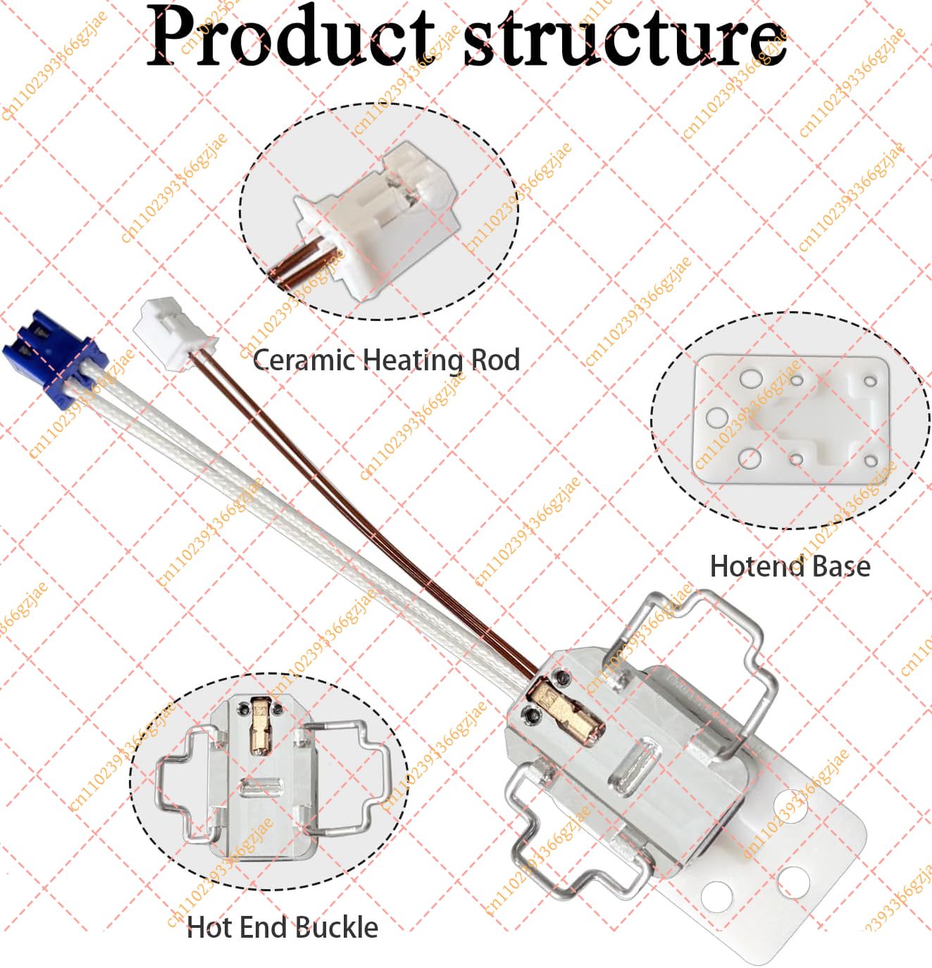 HzdaDeve 0.4 0.6 0.8MM Hotend  - Hotend Assembly 评论和价格