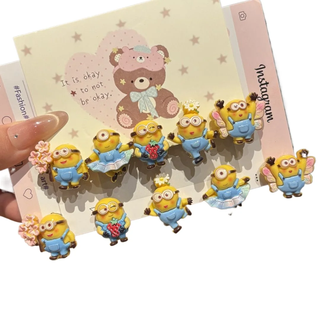 5pcs/10pcs Cute Resin Minions  - Resin Vat 评论和价格