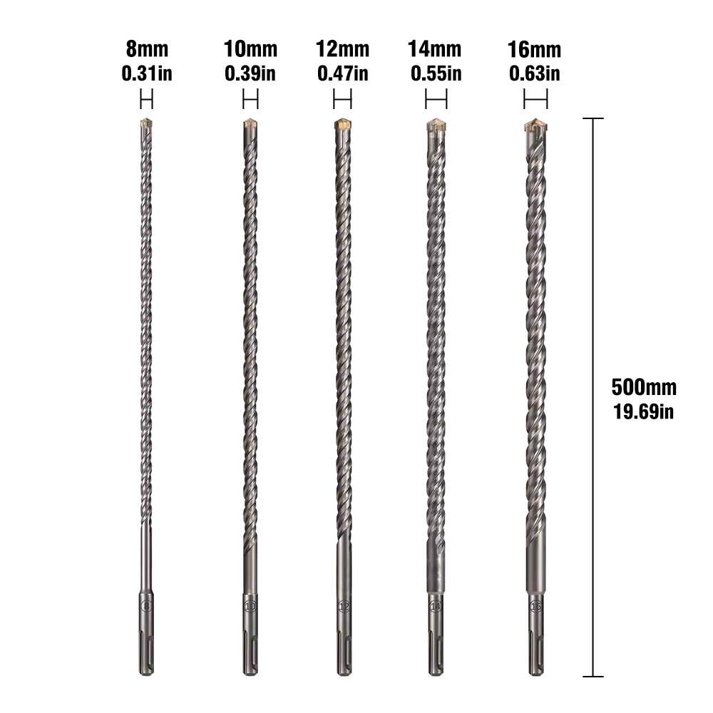500mm Extended SDS Plus Cross  - Nozzle Tungsten 评论和价格
